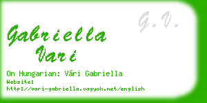 gabriella vari business card