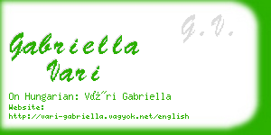 gabriella vari business card